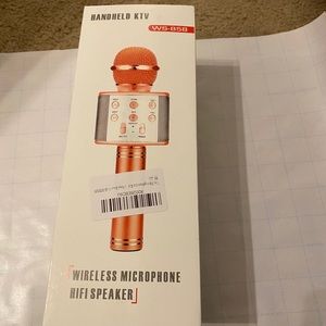 Bluetooth rose gold microphone